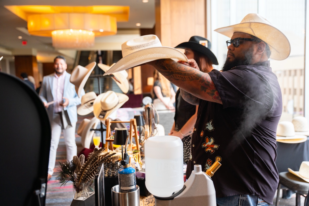Wild Pony staff shaping a custom hat